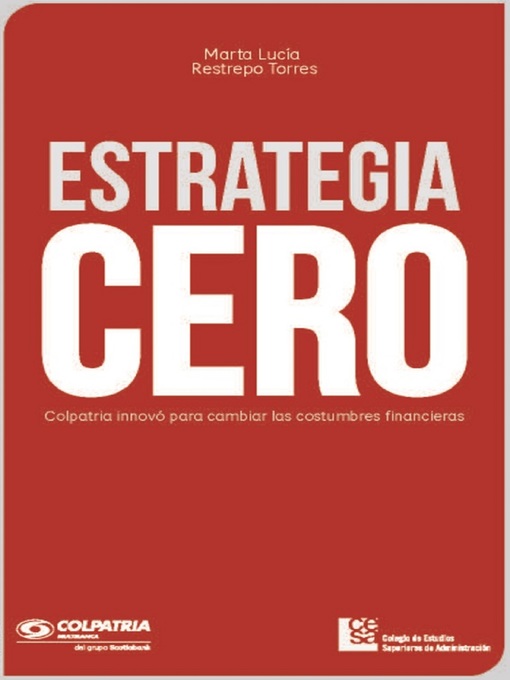 Title details for Estrategia CERO by Marta Lucía Restrepo Torres - Available